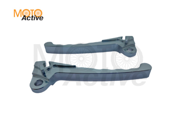 Рычаги руля Yamaha JOG 50 (голые) (тюнинг, барабан/барабан, белые) "YMBT"