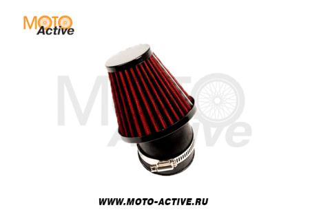 Фильтр возд. нулевик #1 (d=45mm) металл красный
