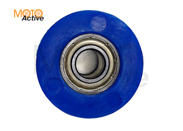 Ролик натяжителя приводной цепи, с подшипником. синий, ф=38мм, Dвн.=10мм (WW0625)
