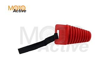 Пробка (заглушка) глушителя, большая, красная (WW0736)