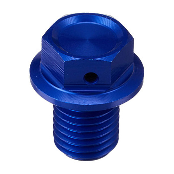 Магнитный сливной болт двигателя ZETA M12x12-P1.5 синий