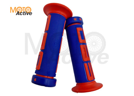 Ручки руля (mod:1, сине-красные) "DBS" (#YMBT)