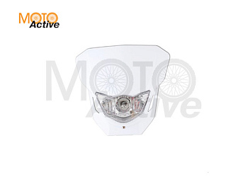 Фара с обтекателем для питбайка (тип BSE PH10) белая