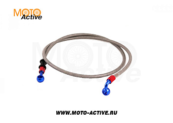 Шланг тормозной армированный L-1100  M10/прямой - M10/90°