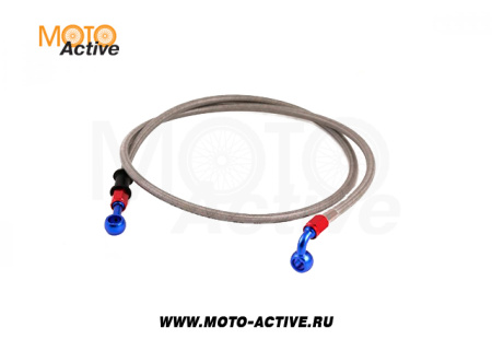 Шланг тормозной армированный L-1100  M10/прямой - M10/90°