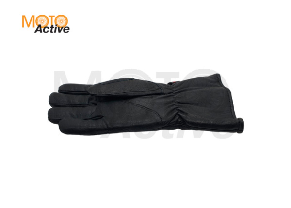 Перчатки зимние (кожа) черные