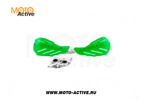 Защита рук (пара) HP15 зеленые армированные SM-PARTS