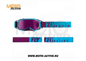 Очки для мотокросса FLY RACING ZONE PRO (2019) голубой/фиолетовый