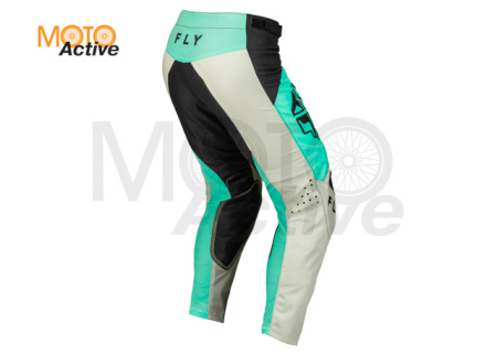 Брюки для мотокросса FLY RACING KINETIC JET, бирюзовые/черные/серые