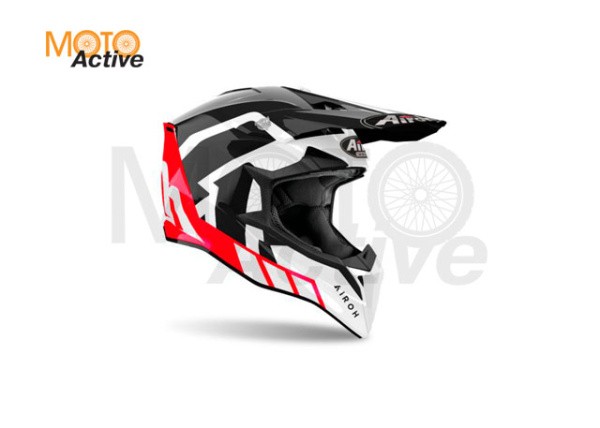 Кроссовый шлем Airoh Wraaap RELOADED Red Gloss