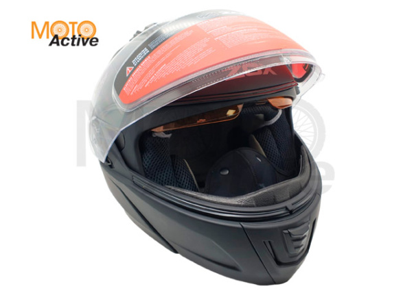 Шлем снегоходный ZOX Condor, стекло с электроподогревом, черный матовый