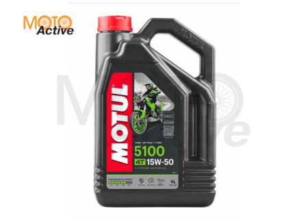Моторное масло MOTUL 5100 4T SAE 15W-50 - 4л