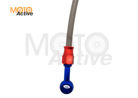 Шланг тормозной армированный L-600 mm M10/прямой - M10/15°