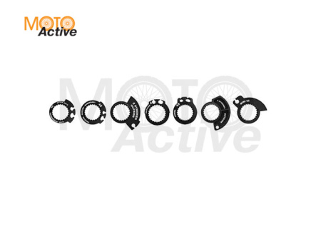 Грипсы кросс Progrip 708-325 сине-желтые 7 различных крепежей тросика