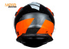 Шлем мотард JUST1 J34 PRO OuterSpace (черный/титановый/оранжевый матовый)