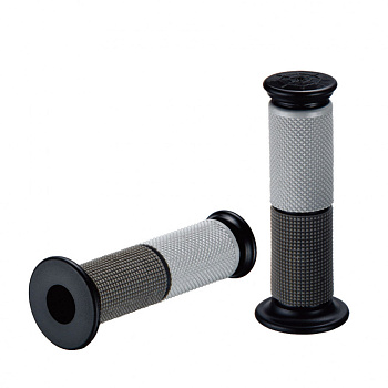 Грипсы руля ACCEL RGP-070XT3-130 серый/черный