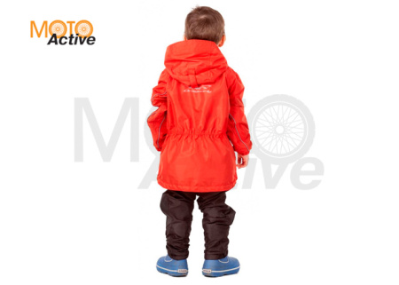 Детский комплект дождевой (куртка, брюки) EVO Kids RED (мембрана)