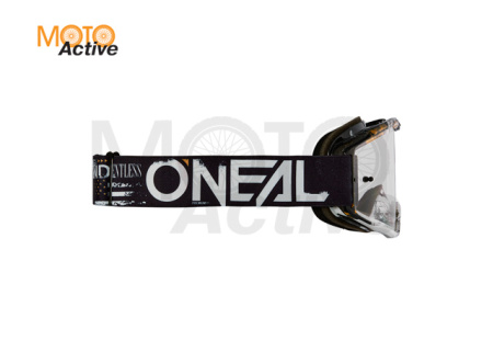 Маска кроссовая O'NEAL B-10 Attack V.24, белый, прозрачные линзы