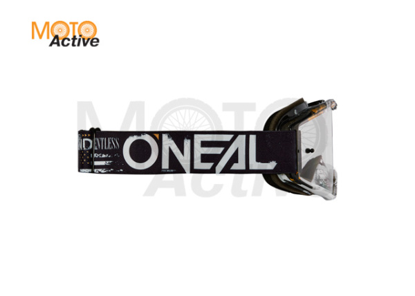 Маска кроссовая O'NEAL B-10 Attack V.24, белый, прозрачные линзы