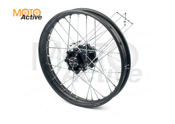 Обод задний 18" TTR250 кросс (1,85-R18 d=15mm) (4х79,5х58/4х90х58, диск/звезда)