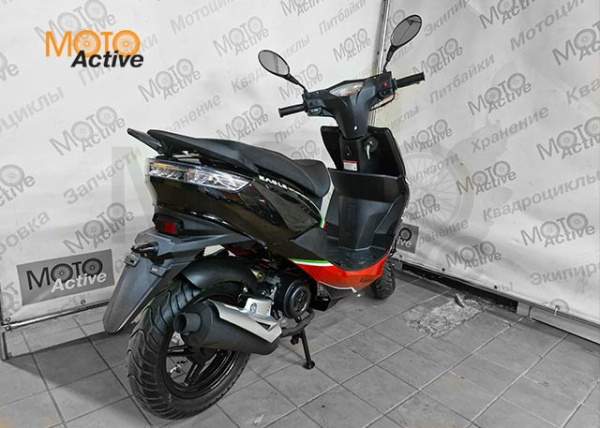 Скутер Regulmoto EAGLE 50 (LJ80QT-3L) колёса R12, Чёрный/красный