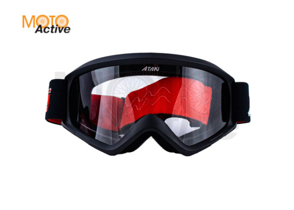 Очки для мотокросса ATAKI HB-319 черные матовые