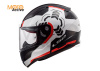 Мотошлем LS2 FF353 Rapid Ghost, черно-белый-красный