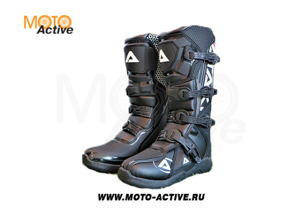 Мотоботы кроссовые ATAKI MX-001 (черные)