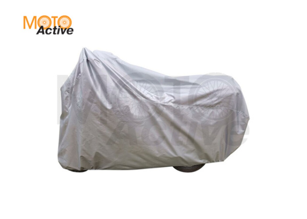 Чехол для мотоцикла без кофра, средний, серебристый