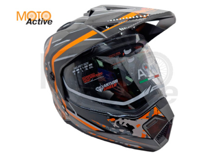 Шлем AiM JK802S Orange/Grey/Black