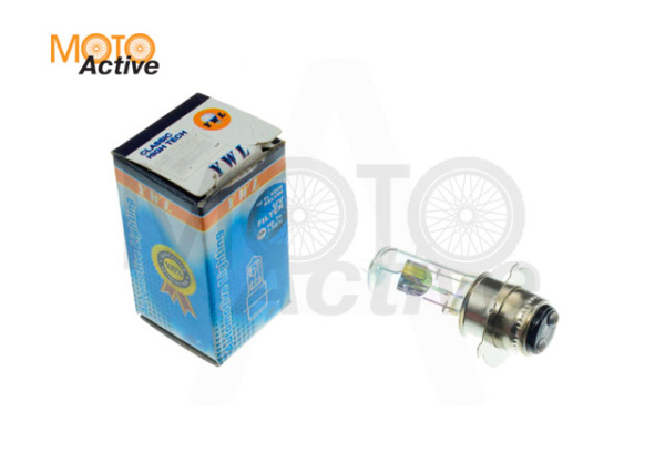 Лампа P15D-25-3 (3 уса) 12V 18W/18W (хамелеон розовый) "YWL"