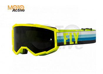 Очки для мотокросса FLY RACING ZONE (2022) желтый/синий/черный