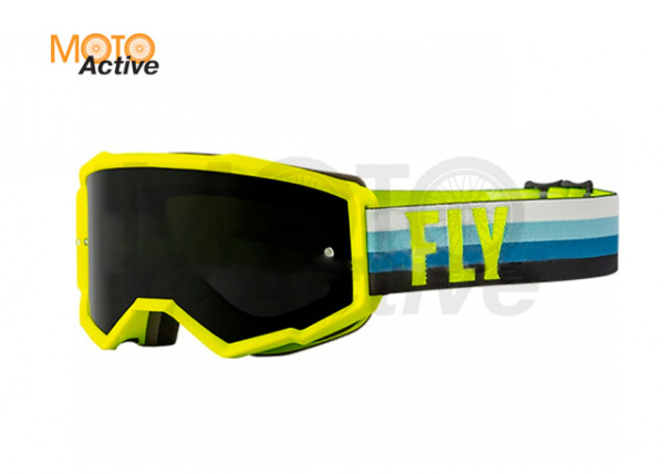 Очки для мотокросса FLY RACING ZONE (2022) желтый/синий/черный