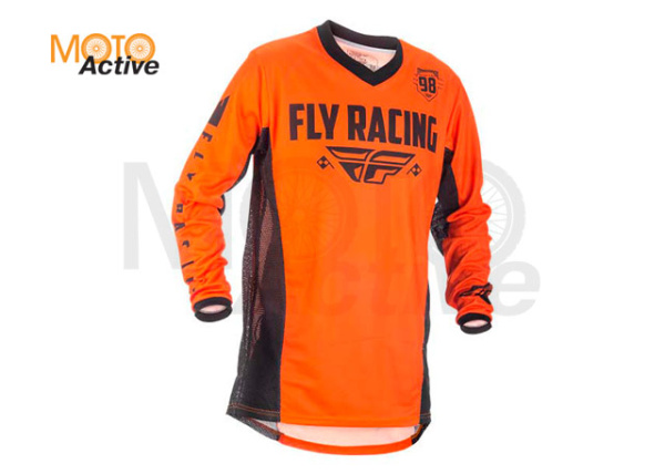 Футболка для мотокросса FLY RACING PATROL XC 2016 оранжевая/черная