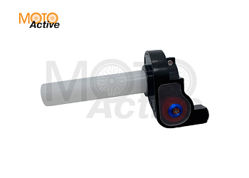 Ручка газа короткоходная пластиковая в сборе (с роликом)