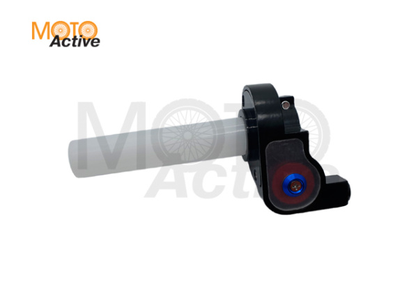 Ручка газа короткоходная пластиковая в сборе (с роликом)