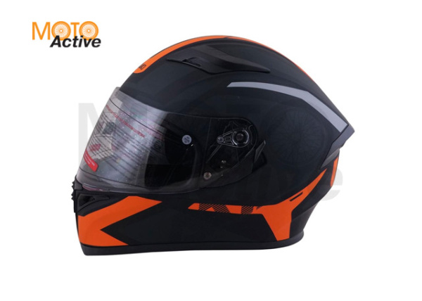 Шлем (интеграл) Ataki JK316 Route, черный/оранжевый матовый