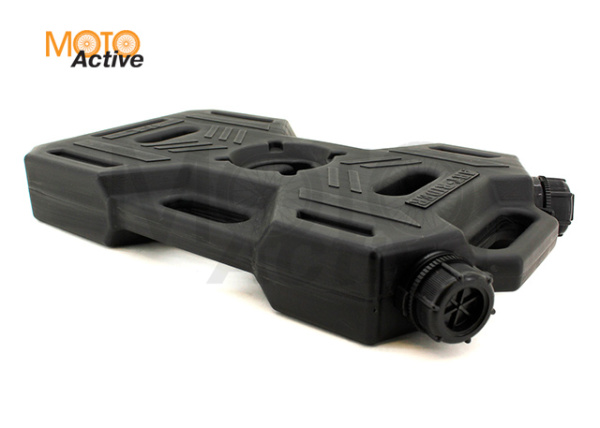 Канистра экспедиционная PRO 10 литров две горловины и заправочный носик (черная)