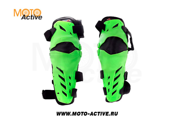 Защита колена шарнирная ATAKI SC-P212 Hi-Viz зеленая/черная