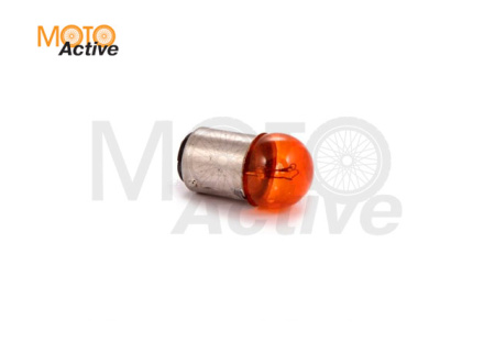 Лампа стоп сигнала G18 12V 18/5W цоколь 2 конт. желтая CN