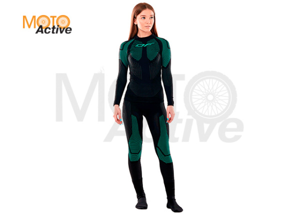 Термофутболка DF 3DThermo Green с длинный рукавом