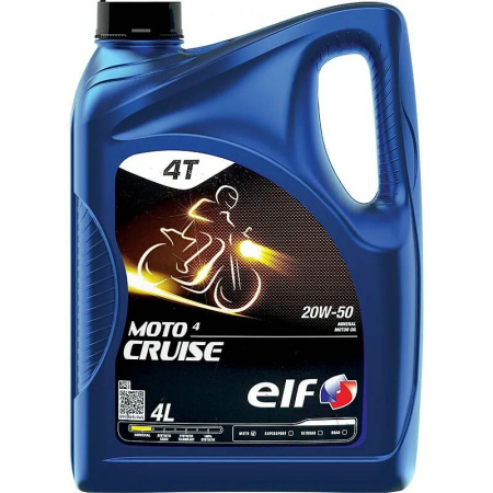 Масла для четырехтактных двигателей ELF/MOTO 4 CRUISE 20W-50., 4л.