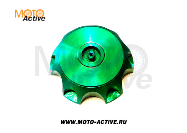 Крышка топливного бака алюминиевая d-48,5 мм SM-PARTS зеленая