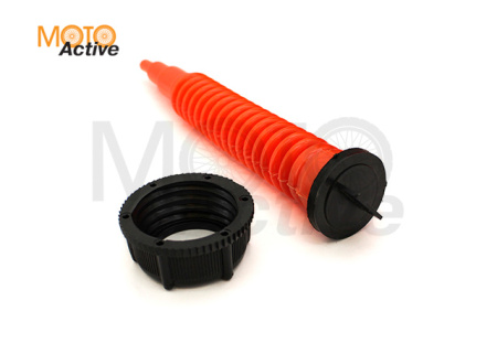 Канистра экспедиционная PRO 10 литров две горловины и заправочный носик (красная)