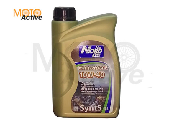Моторное масло 1л. Nord Oil Moto VOYAGE 10w40 SyntS
