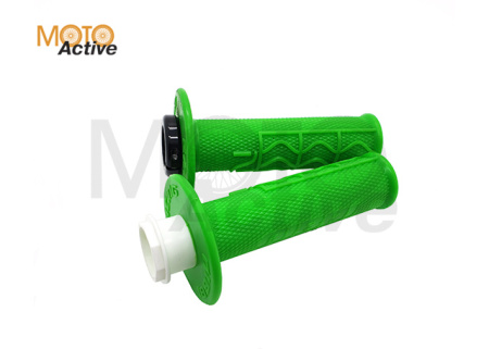 Ручки руля (грипсы) NIBBI Racing "Lock-on"(Зеленые)