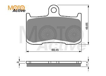 Тормозные колодки GOLD FREN Sintered S3 207