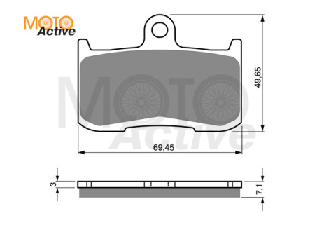 Тормозные колодки GOLD FREN Sintered S3 207
