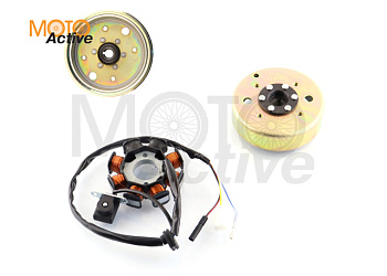 Генератор 4T GY6 50 (6 2 катушка) "BEEZMOTO"