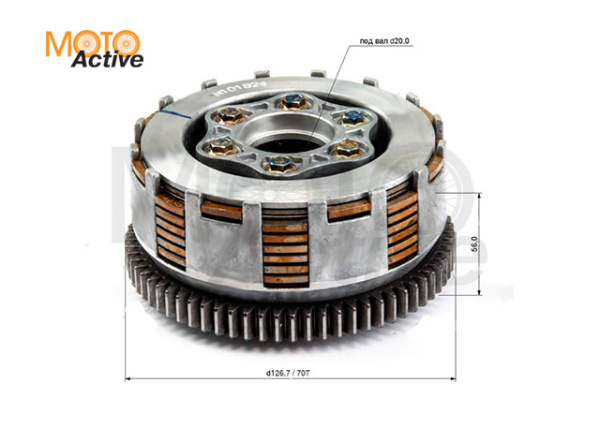 Барабан сцепления в сборе 172FMM-3A